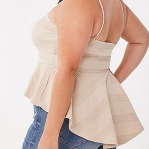 Spaghetti flounce shirt